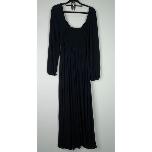 New Boden Tie Detail Jersey Maxi Dress with Pockets Women's Size 6 - Picture 2 of 12